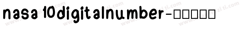 nasa digitalnumber字体转换